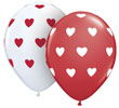 Big Hearts Red and White Assorted (11